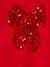 Sweat fille Noël noeud en sequins anthracite+rouge - vertbaudet enfant 