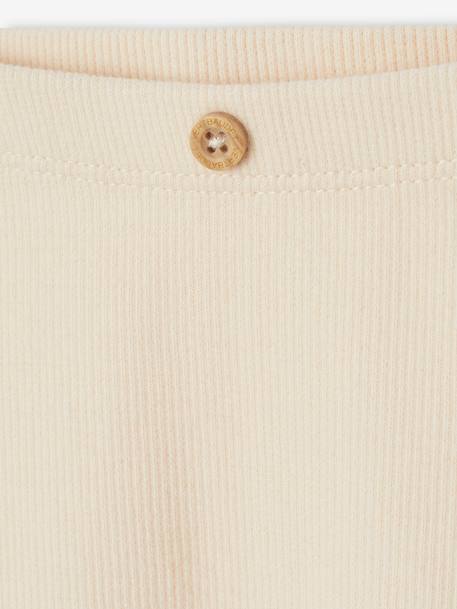 Legging bébé fille en côtes rose+vanille - vertbaudet enfant 