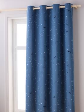 Rideau Voilage Enfant 140x240cm Coquillage 3D - Microfibre Oeillets - 2 Panneaux