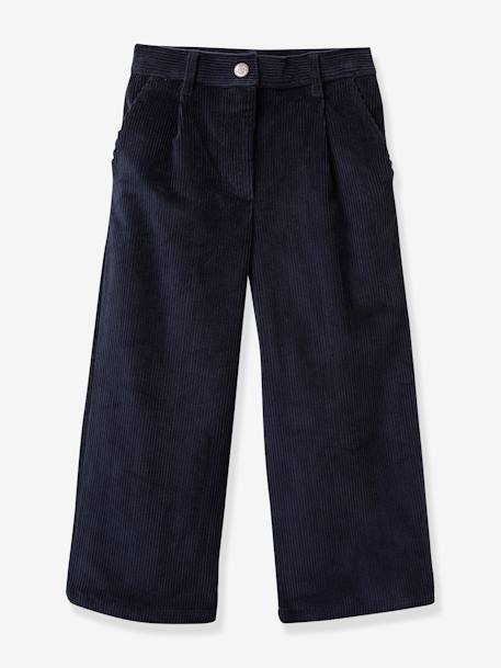 CYRILLUS wide-leg trousers beige+navy blue+raspberry pink - vertbaudet enfant 