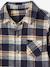 Chequered Flannel Shirt for Babies navy blue - vertbaudet enfant 