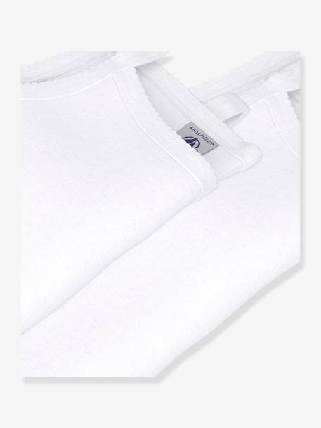 Set of 2 white PETIT BATEAU shirts with straps white - vertbaudet enfant 