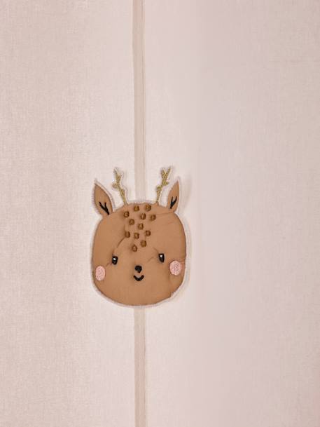 Semi-Sheer Curtain with Eyelets & Animals Print, Green Forest sage green - vertbaudet enfant 