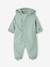 Water-Repellent Pramsuit with Hood, Lined in Polar Fleece, for Babies night blue+sage green - vertbaudet enfant 
