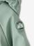 Water-Repellent Pramsuit with Hood, Lined in Polar Fleece, for Babies night blue+sage green - vertbaudet enfant 