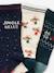 Pack of 3 Pairs of Christmas Socks for Boys fir green - vertbaudet enfant 