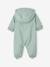 Water-Repellent Pramsuit with Hood, Lined in Polar Fleece, for Babies night blue+sage green - vertbaudet enfant 