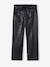 Leather-Effect Paperbag Trousers black - vertbaudet enfant 