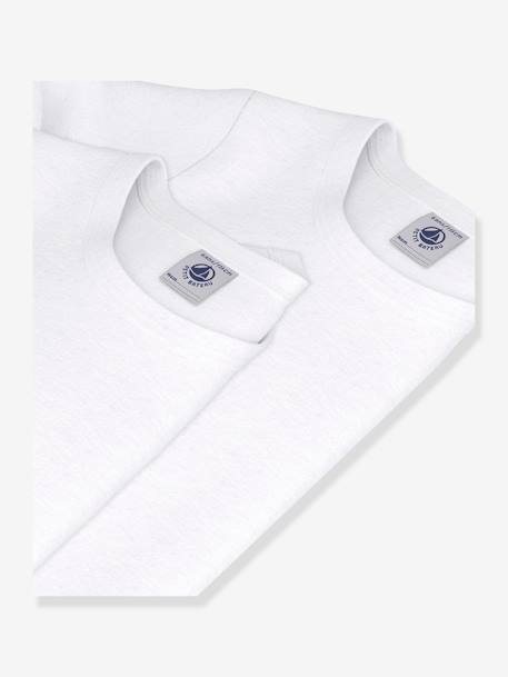 Pack of 2 white long-sleeved T-shirts PETIT BATEAU white - vertbaudet enfant 