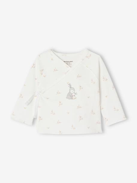 Brassière Bébé Vertbaudet - En Laine Et Coton Blanc - Taille 1M (54 Cm) - Douce Et Chaude Pour Nouveau-Nés