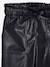 Leather-Effect Paperbag Trousers black - vertbaudet enfant 