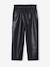 Leather-Effect Paperbag Trousers black - vertbaudet enfant 