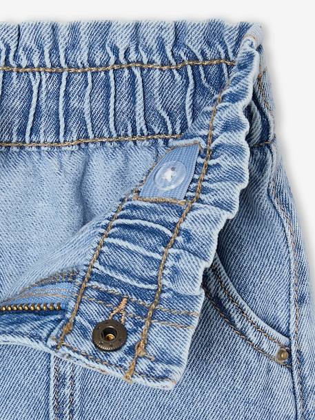 Jean fille large charpentier bleu clair+bleu moyen+denim gris - vertbaudet enfant 