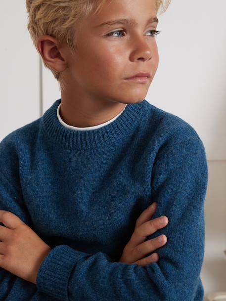 Pull Merinos bleu - vertbaudet enfant 