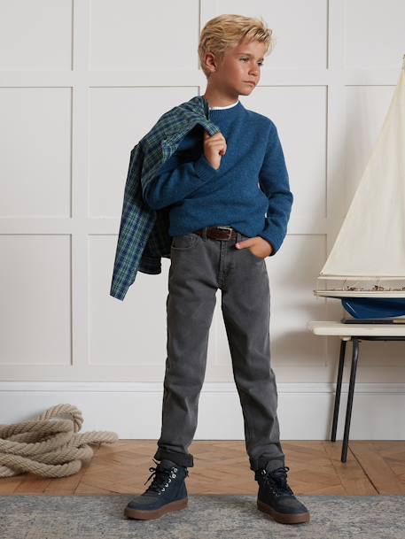 Pull Merinos bleu - vertbaudet enfant 