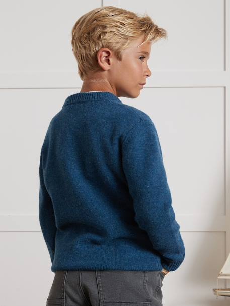 Pull Merinos bleu - vertbaudet enfant 