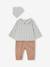 Shirt Bodysuit + Corduroy Trousers + Bandana Ensemble for Babies sage green - vertbaudet enfant 
