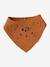 Lot 3 bavoirs bandanas en gaze de coton / éponge noisette - vertbaudet enfant 