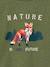 Long Sleeve Fox T-Shirt for Boys marl green - vertbaudet enfant 