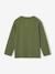 Tee-shirt motif renard garçon manches longues vert chiné - vertbaudet enfant 