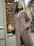 Manteau en drap de laine évolutif grossesse et post-partum noir+noisette - vertbaudet enfant 