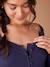 Nightie in Pointelle Knit for Maternity, by ENVIE DE FRAISE navy blue - vertbaudet enfant 