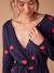 Kit Maternité 'Mon coeur' chemise de nuit grossesse + body bébé + pochon écru+marine - vertbaudet enfant 