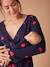 Kit Maternité 'Mon coeur' chemise de nuit grossesse + body bébé + pochon écru+marine - vertbaudet enfant 