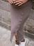 Robe longue de grossesse en tricot taupe - vertbaudet enfant 