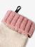 Colourblock Beanie, Snood, Mittens/Fingerless Mitts Set for Girls aqua green+striped pink - vertbaudet enfant 