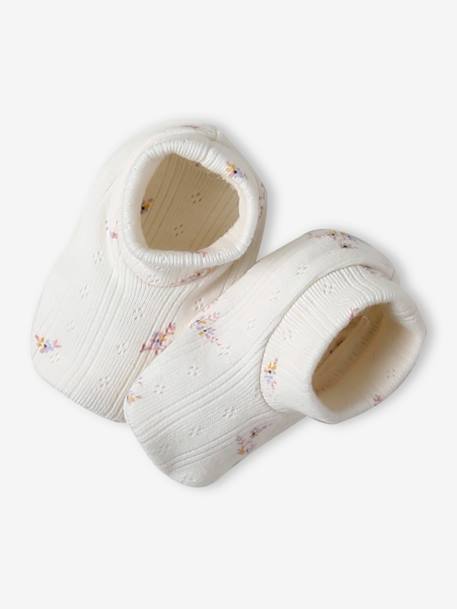 Beanie + Mittens + Pram Shoes + Pouch Set for Babies rose - vertbaudet enfant 