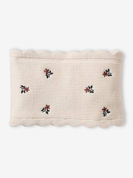 Beanie + Snood + Mittens Set for Baby Girls sand beige - vertbaudet enfant 