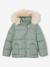 Adaptive Padded Jacket with Removable Hood & Sleeves for Girls lichen - vertbaudet enfant 