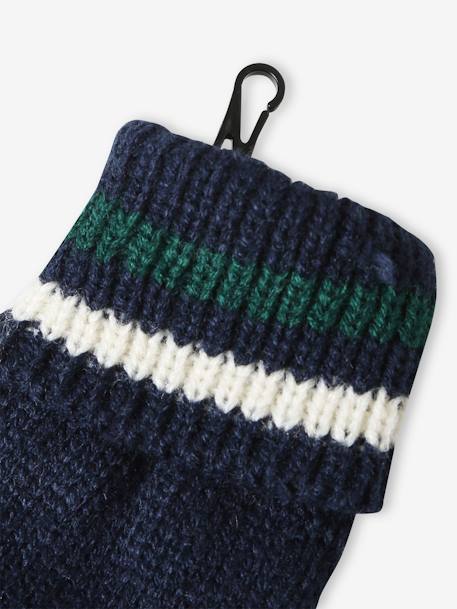 Ensemble bonnet + snood + gants Garçon marine - vertbaudet enfant 