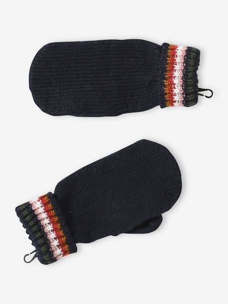 Beanie + Snood + Gloves/Mittens (2/3 Years) Set medium blue - vertbaudet enfant 