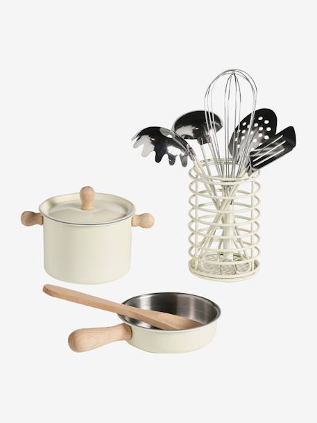 Cookware in Metal & FSC® Wood ecru - vertbaudet enfant 