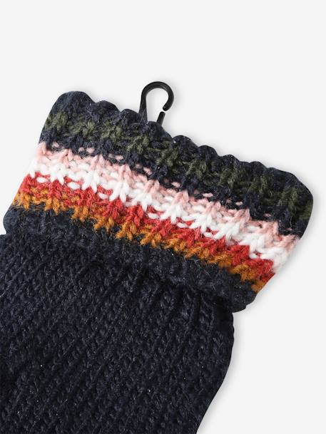 Beanie + Snood + Gloves/Mittens (2/3 Years) Set medium blue - vertbaudet enfant 