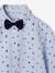 Coffret cadeau chemise noël et son noeud pap' garçon bleu chambray - vertbaudet enfant 