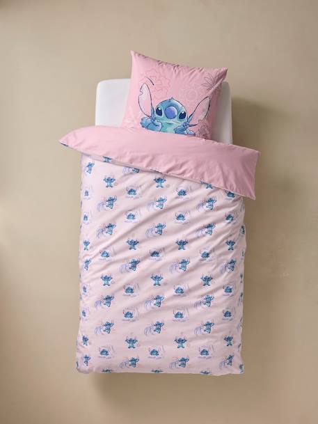 Brandmac Parure De Lit Bébé Stitch & Angel - Housse Couette 100x135 + Taie 40x60 Cm 100% Coton