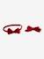 Alice Band & Hair Clip Set in Velour anthracite+red - vertbaudet enfant 