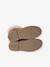 Leather Boots with Fur Lining & Zip, for Girls camel - vertbaudet enfant 
