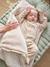 Nid d'ange en gaze de coton et fausse fourrure beige imprimé - vertbaudet enfant 