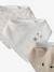 Lot 3 bavoirs bandanas en gaze de coton beige imprimé+BLANC+bleu grisé+cappuccino+écru+lot renard+lot vert panda+rose pâle+vert sauge - vertbaudet enfant 