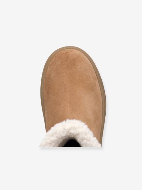 J Theleven Girl GEOX® fur-lined boots camel - vertbaudet enfant 