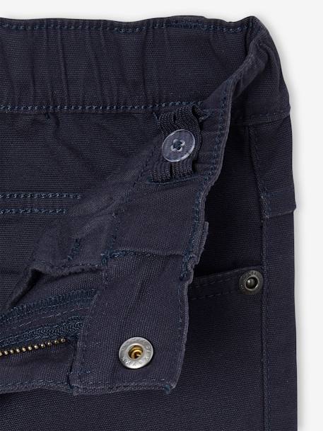 Pantalon garçon indestructible facile à enfiler beige+bleu nuit+kaki+vert sauge - vertbaudet enfant 