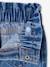 Jean fille paperbag poches coeur bleu moyen+denim brut+denim gris - vertbaudet enfant 