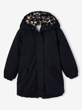 Fille-Parka fille à capuche doublée imitation fourrure