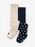 Pack of 2 Pairs of Tights with Heart Motifs for Baby Girls navy blue - vertbaudet enfant 