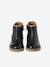 Boots bébé fille cuir zippées beige imprimé+bordeaux+CAMEL+marine+noir - vertbaudet enfant 