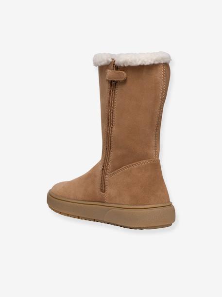 J Theleven Girl GEOX® fur-lined boots camel - vertbaudet enfant 